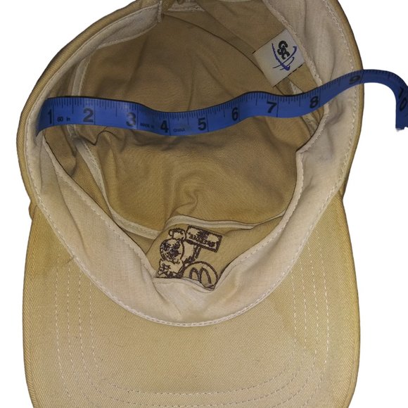 Vintage McDonalds SPEEDEE A Tradition of Excellence Tan Hook and Loop Cadet Hat - Picture 10 of 10